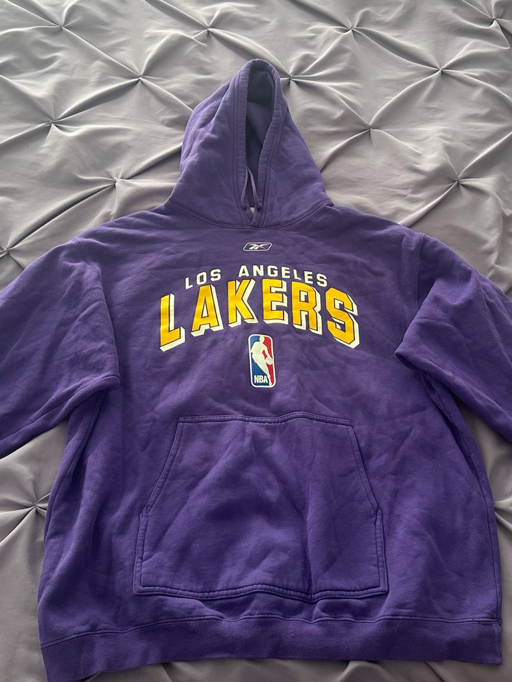 Los Angeles Lakers Reebok Purple Hooded Sweatshirt